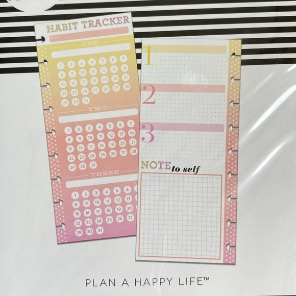 NEW! The Happy Planner Half Sheet Habit Tracker & Expenses Tracker - Picture 4 of 6